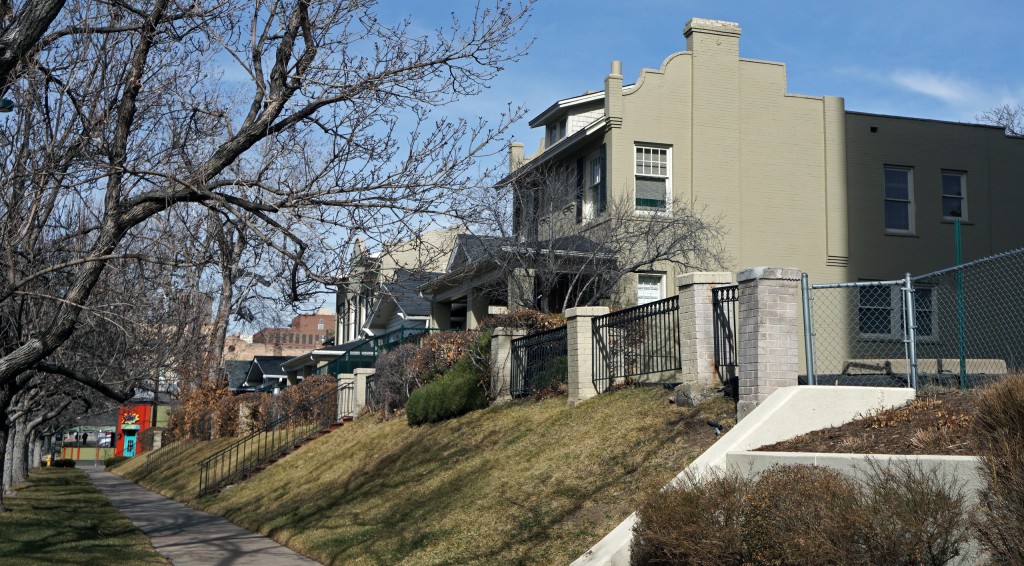 A stretch of buildings along Street are set to be demolished. Photos by Burl Rolett.