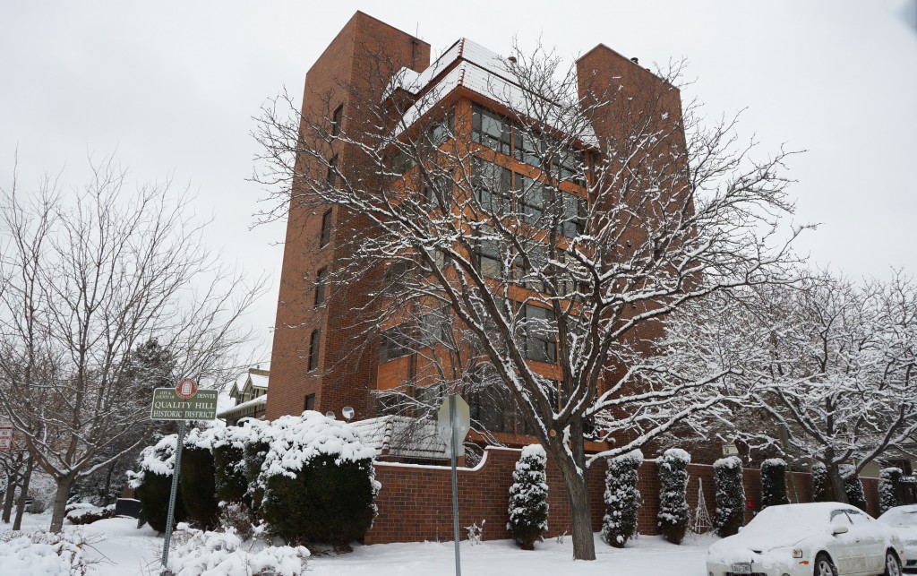 The building at 900 Pennsylvania St. is set for redevelopment. Photos by Burl Rolett.