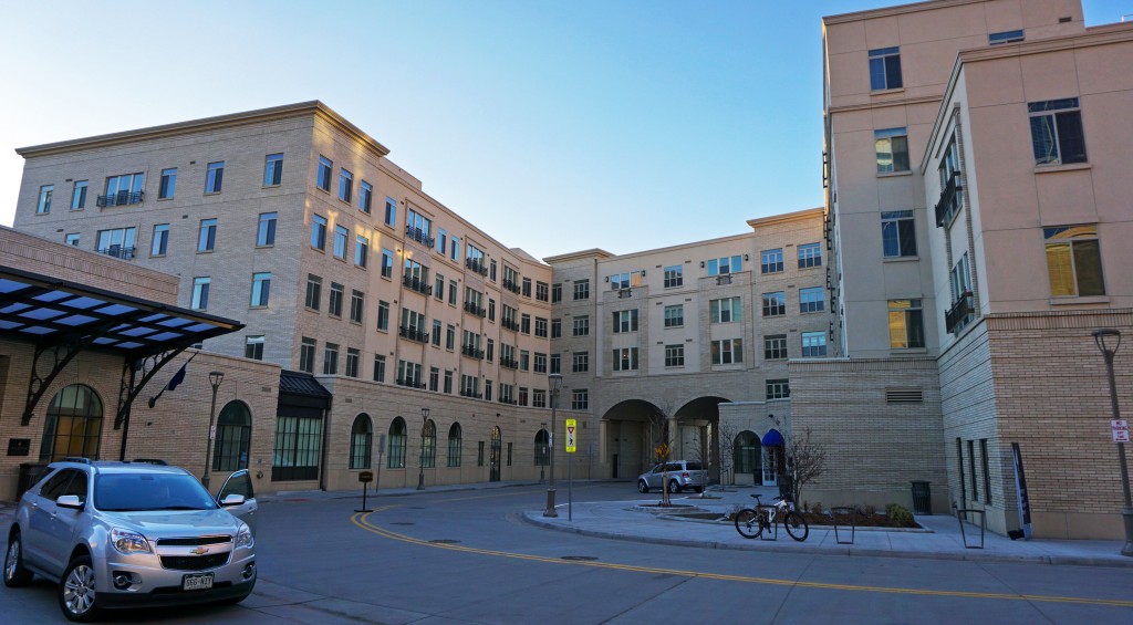 The Balfour Riverfront senior living complex will start moving in residents next month. Photos by Burl Rolett.