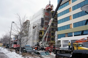 Work underway at 250 Columbine St. 