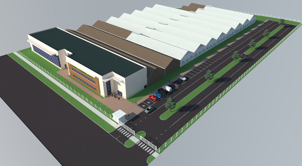 AmeriCann's working design for the Illinois facility. Image courtesy of AmeriCann.