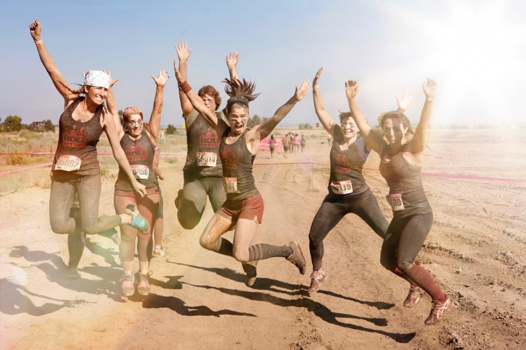 A Bold Betties group participates in a 5k mud run. Photos courtesy of Bold Betties.