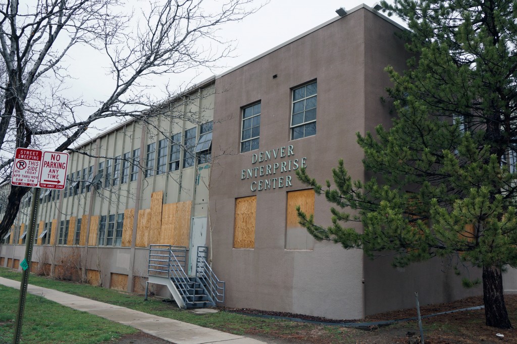 The Denver Enterprise Center building will be converted into a co-working space. Photos by Burl Rolett.