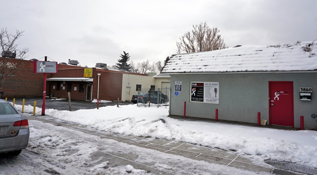 Two Tennyson Street buildings will be demolished to make way for a new apartment building. Photo by Burl Rolett.