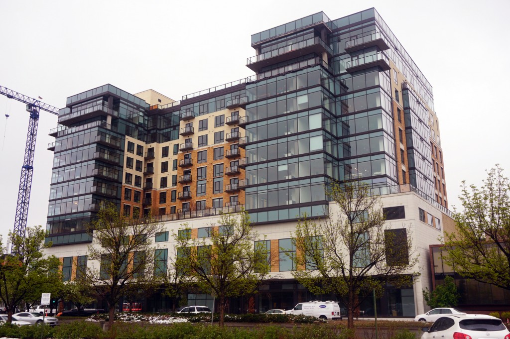 The Steele Creek apartment complex recently welcomed its first tenants. Photo by Burl Rolett.