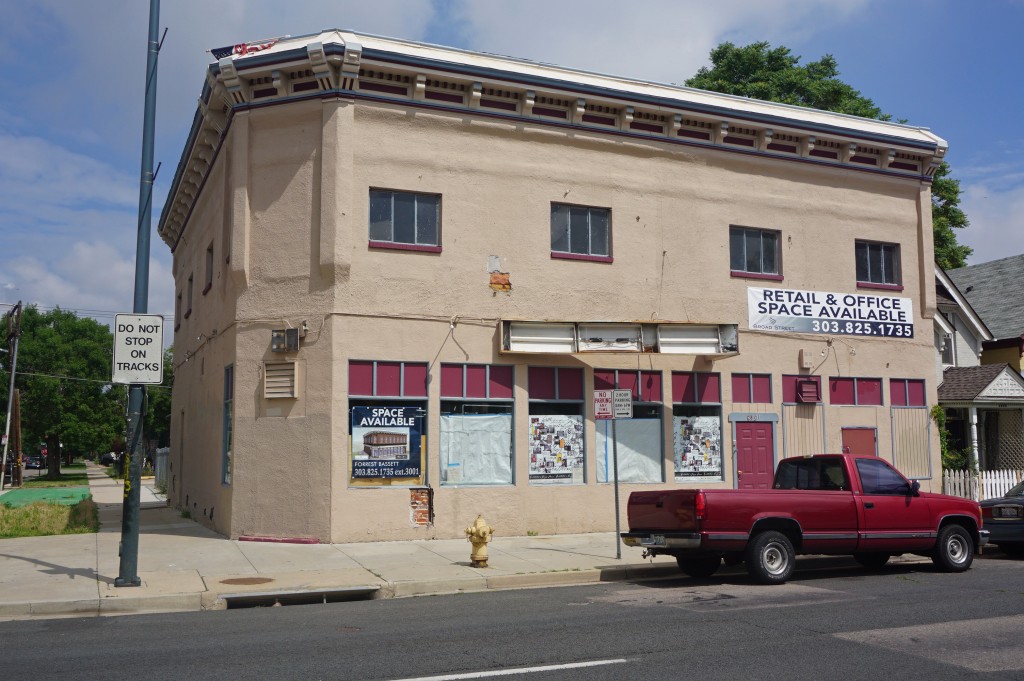 Work is underway on the interior of the property at 2801 Welton St. Photos by Burl Rolett.