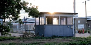 An old guard booth will be converted into a drive-thru order window. Photo courtesy of Stanley Marketplace.