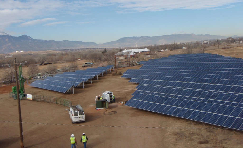 SunShare installed a solar farm in Colorado Springs. Photos courtesy of SunShare.