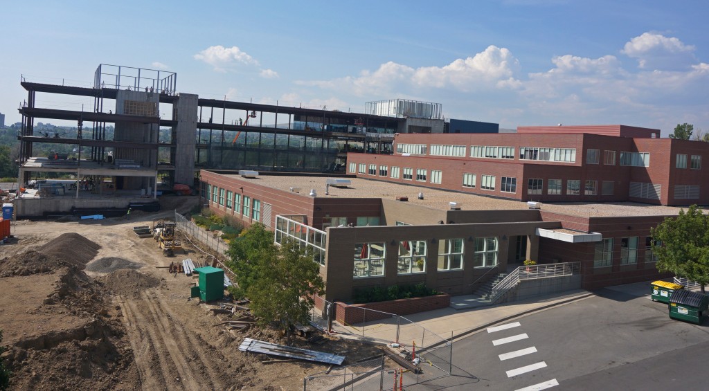 FirstBank is adding a second large building to its headquarters. Photos by Burl Rolett.