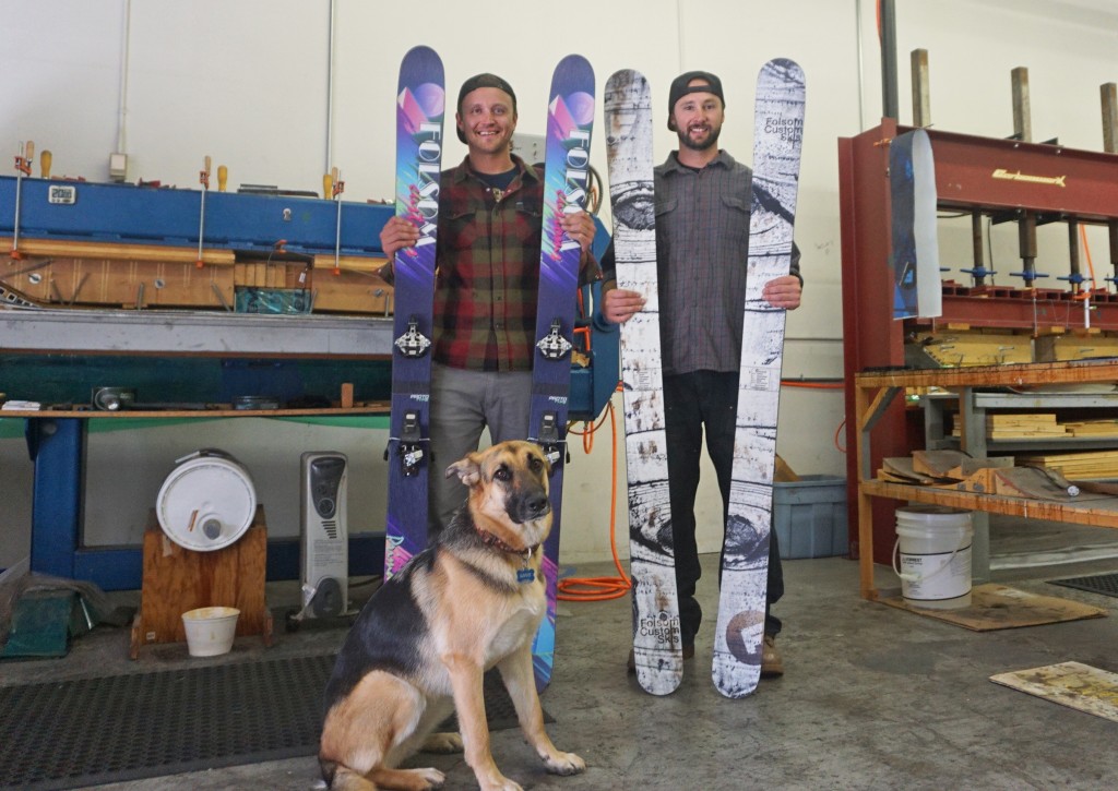 Prentice (left) and McCabe with their Folsom. Photos by George Demopoulos.