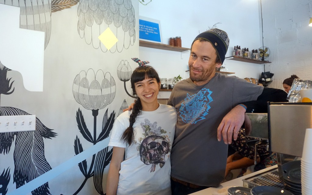 Amy Cohen and Barnie opened their cafe and restaurant last week. Photo by George Demopoulos.