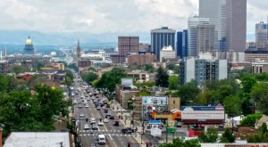 Weicker building roof westward down Colfax CBID ftd