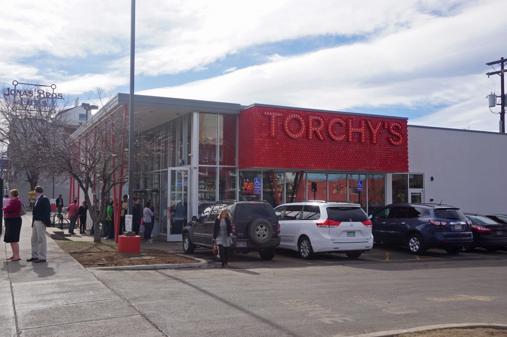 Torchy's taco shop drew a lunch crowd on Thursday. Photo by George Demopoulos.