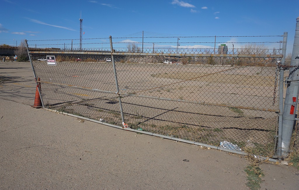 The proposed development would cover the northwest corner of the Denargo Market complex. (Burl Rolett)