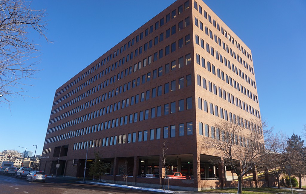 The Parkway Office Centre building at 1391 Speer Blvd. (Burl Rolett)