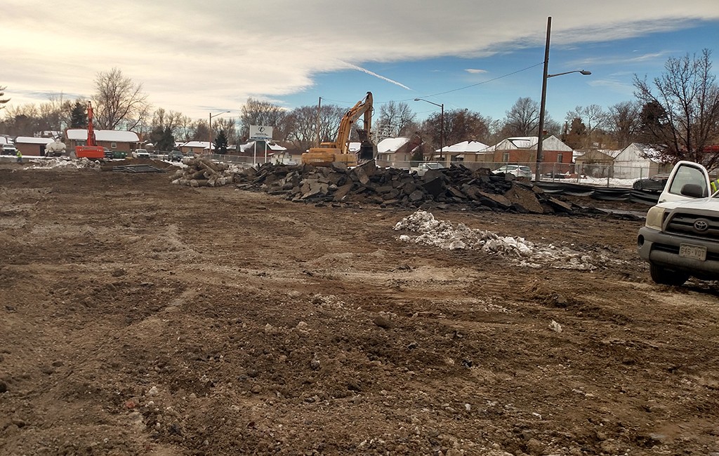 The site of the former Tommy’s Slalom Shop at the corner of 38th Avenue and Sheridan Boulevard. (Burl Rolett)