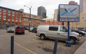 The planned office site on 15th and Welton streets. (Burl Rolett)