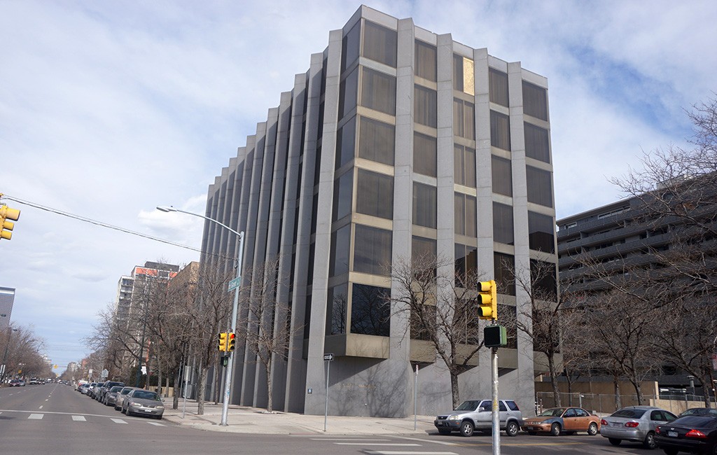 The former DPS Administration building at Ninth Avenue and Grant Street in Capitol Hill will be converted into a self-storage facility. (Burl Rolett)