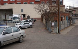 The dispensary is under construction on a 3,125-square-foot lot at 1995 Wewatta St. (Burl Rolett)