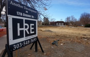 The construction site stretches from Marion Street to Lafayette Street along 17th Avenue. (Burl Rolett)