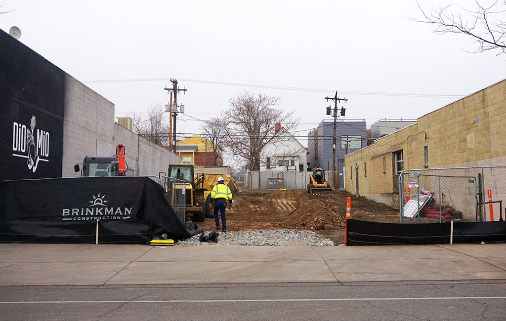 The lot covers about 6,200 square feet between an office building at 3254 Larimer St. and the Dio Mio restaurant at 3264 Larimer St. (Burl Rolett)