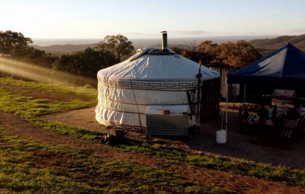 glamping yurt