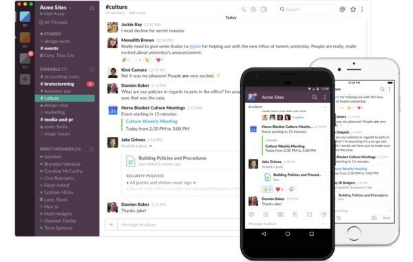 slack interface