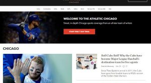 the athletic website