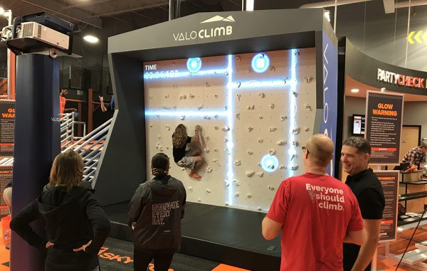 augmented climbing wall