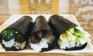 sushi hand rolls