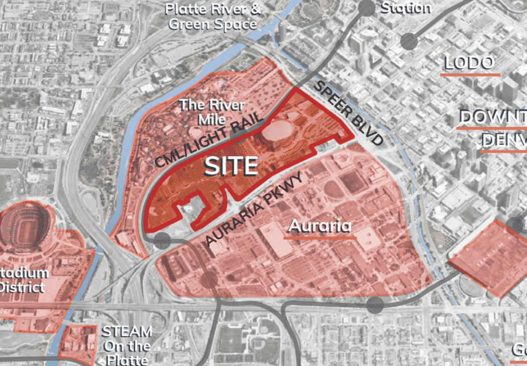 Ball Arena overall site map