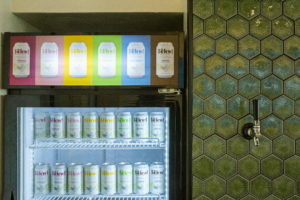 Sekwl Beverage House Sekwl Cooler and Tasting Wall at the House