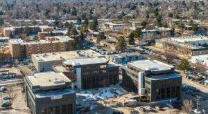 6000 E. Evans Ave. aerial shot