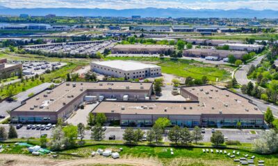 An aerial shot of the Centennial Technology Center