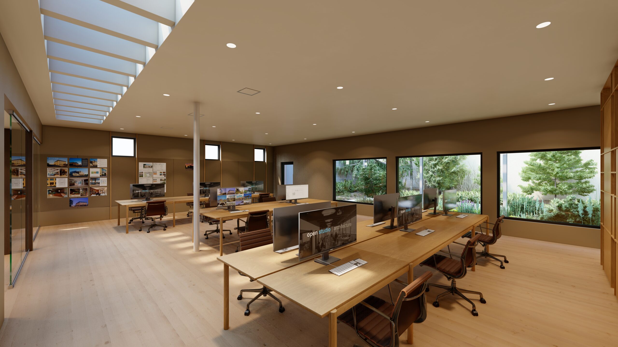 A rendering of the new office space.