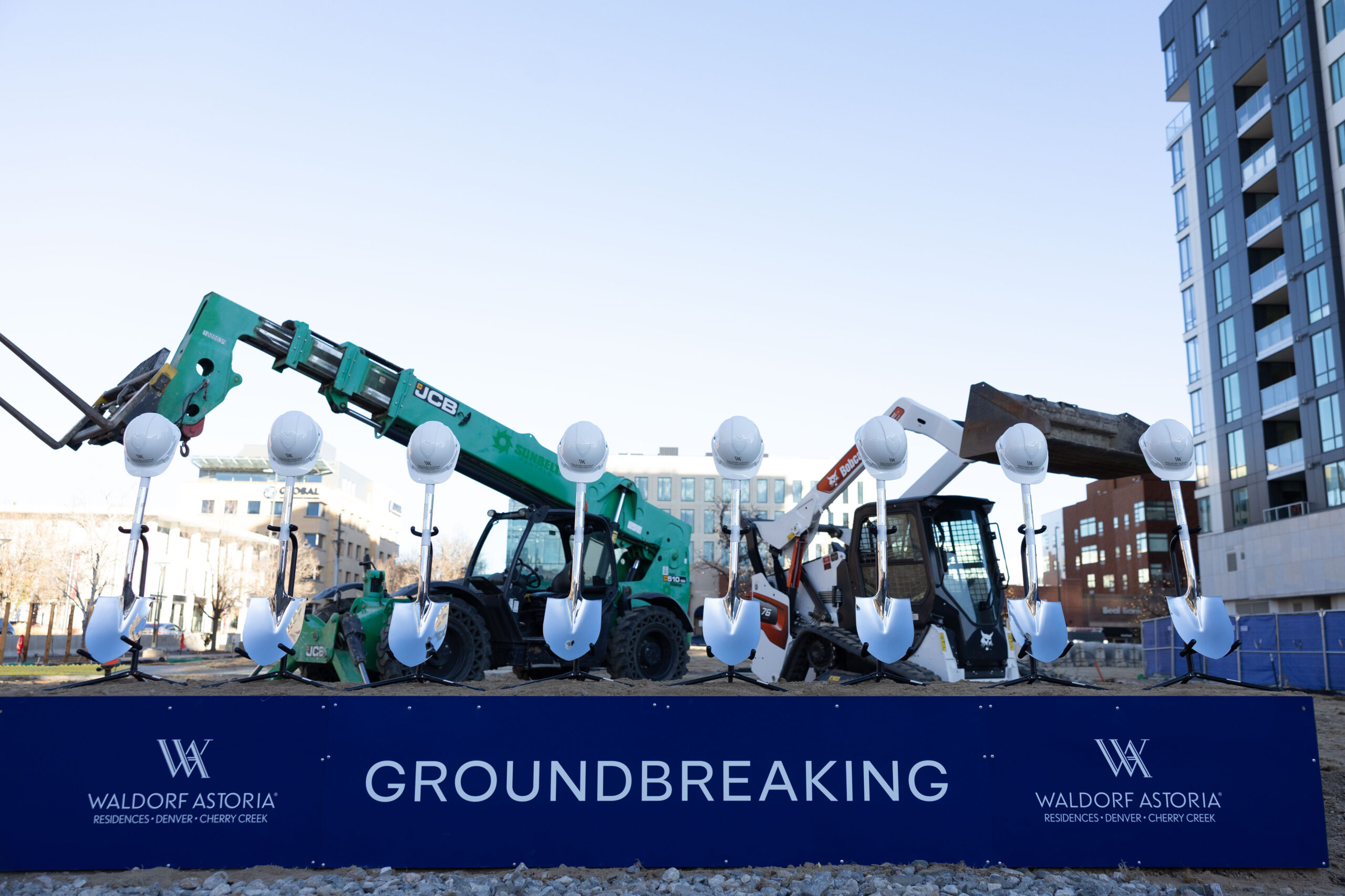 Waldorf Astoria condo project breaks ground in Cherry Creek 1 The groundbreaking site in Cherry Creek