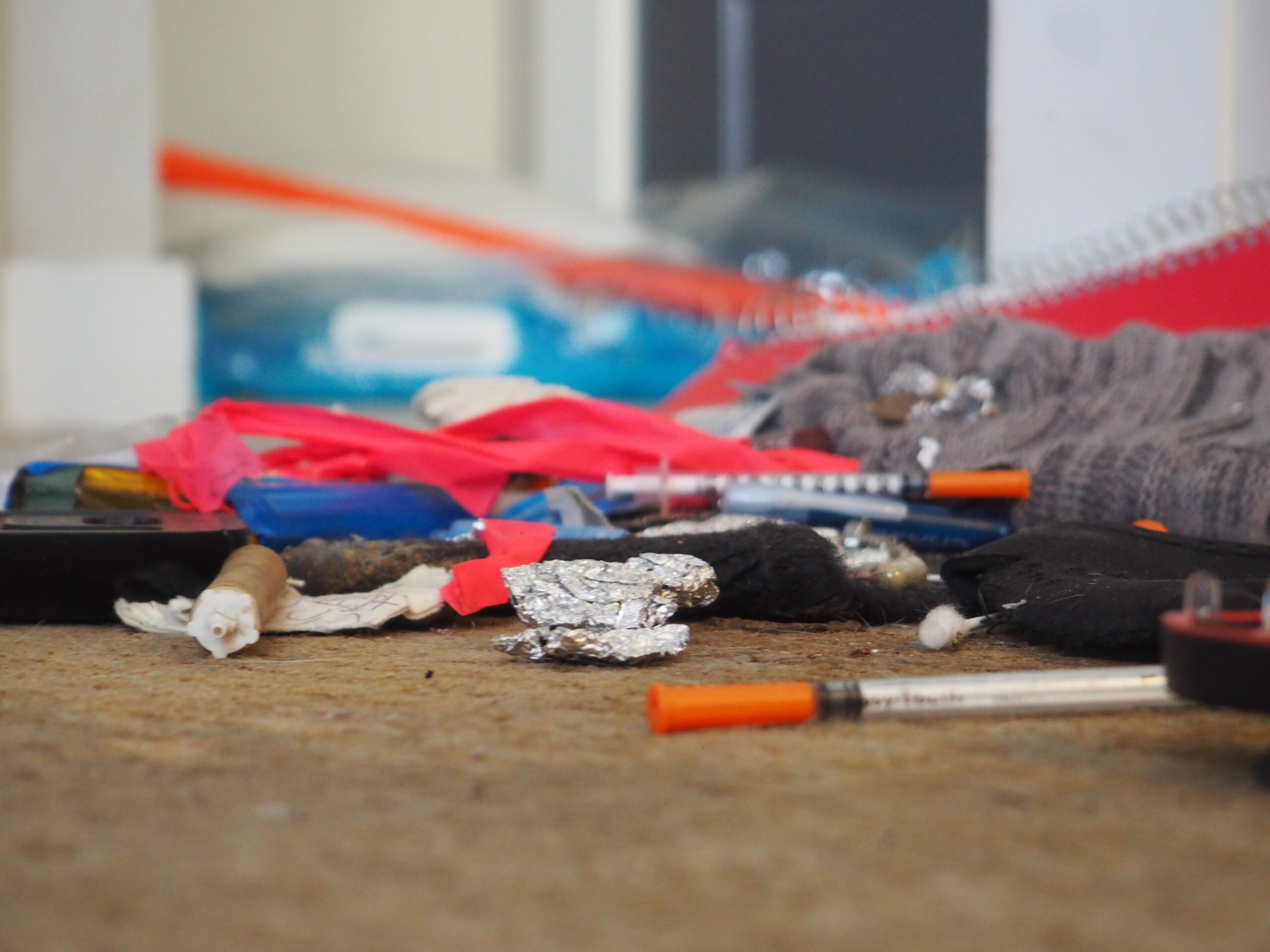 drugs on floor