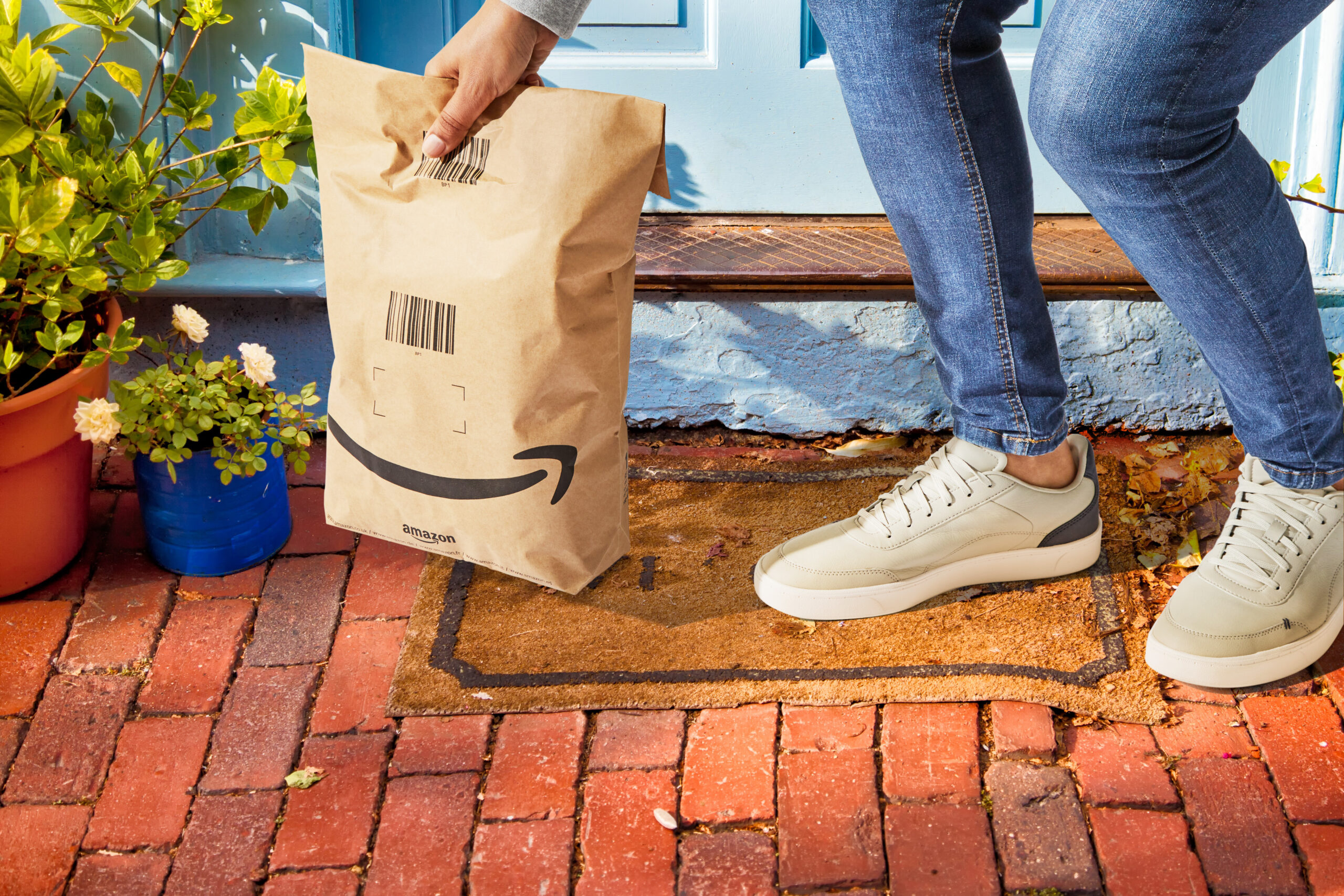 Amazon takes small warehouse off Broadway for ‘Project Peregrine’ 1 Welcome mat outside a cottage front door