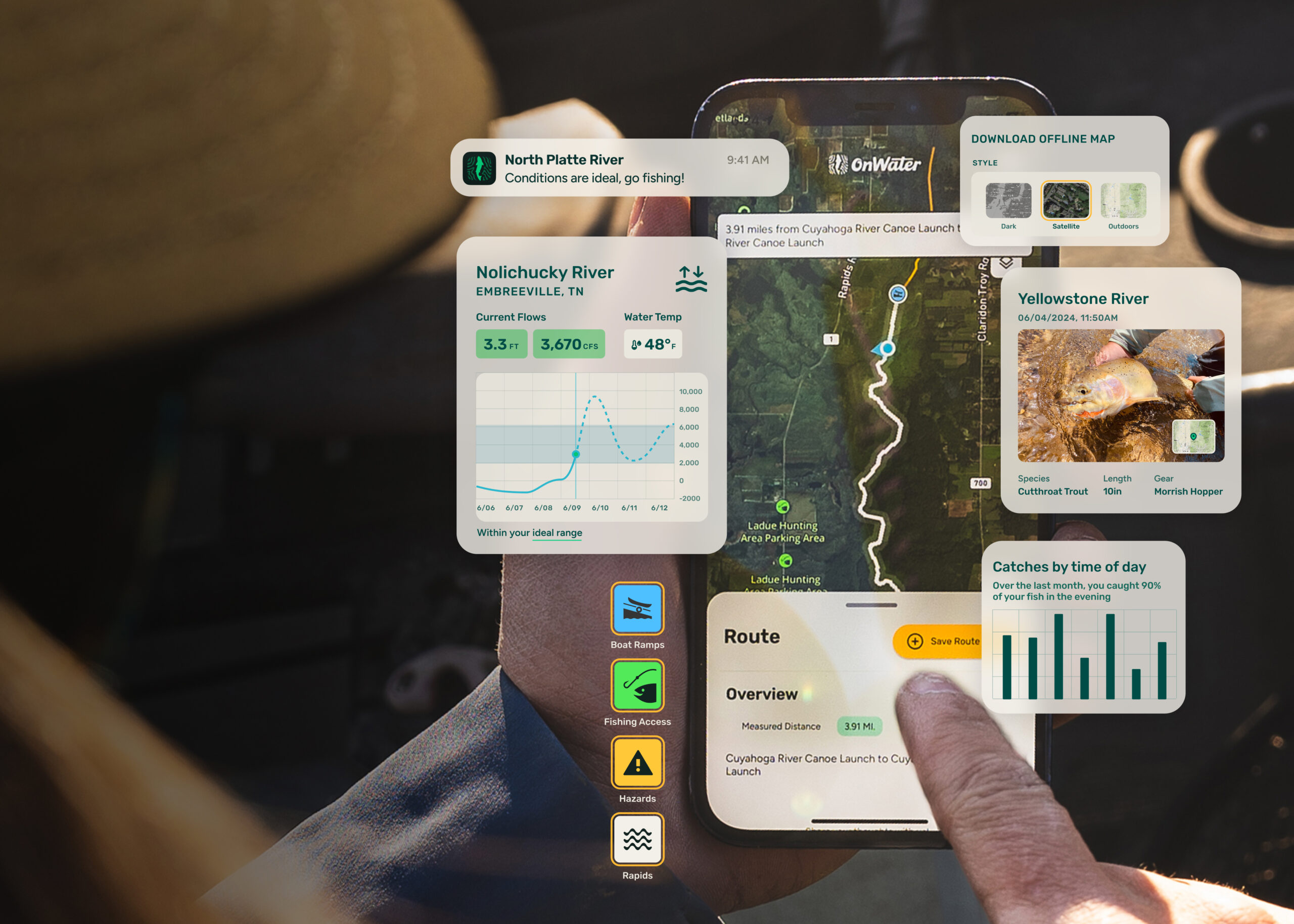 Fishing and paddle app nets $2M in funding 4 onWater App Features EXP scaled
