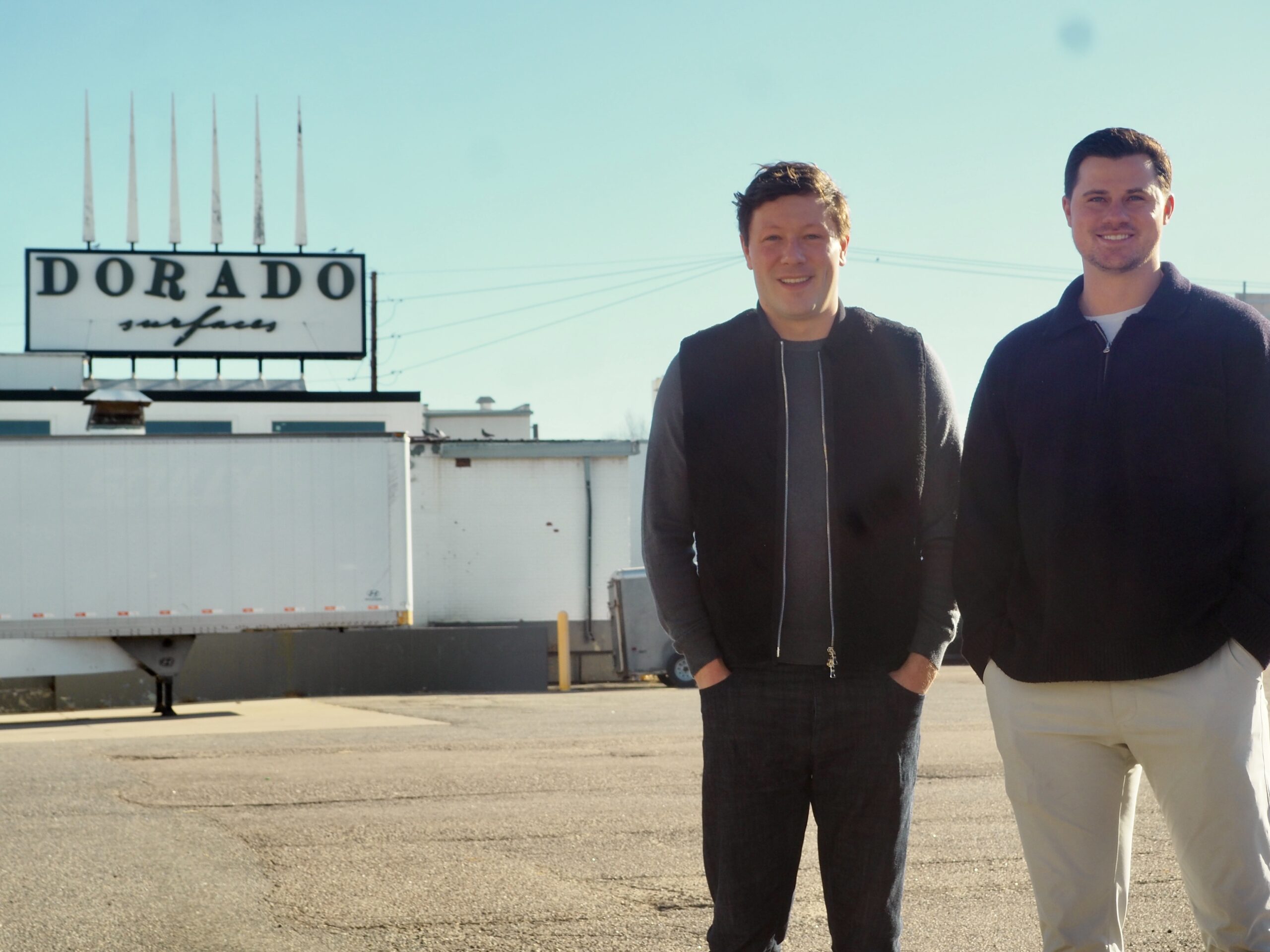 Bryan Bennis, left, stands with Matt Rakowich