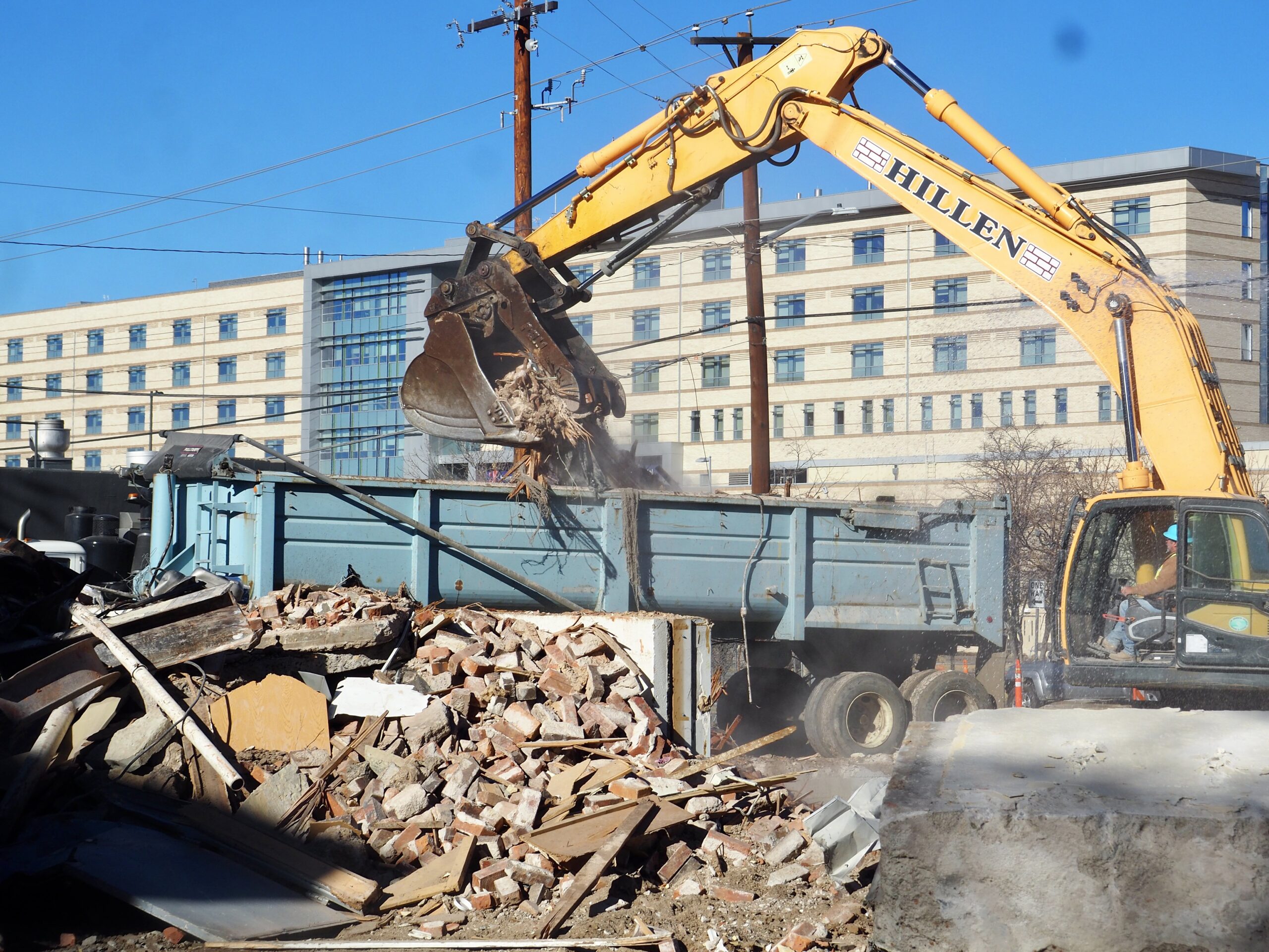 demolition in progress