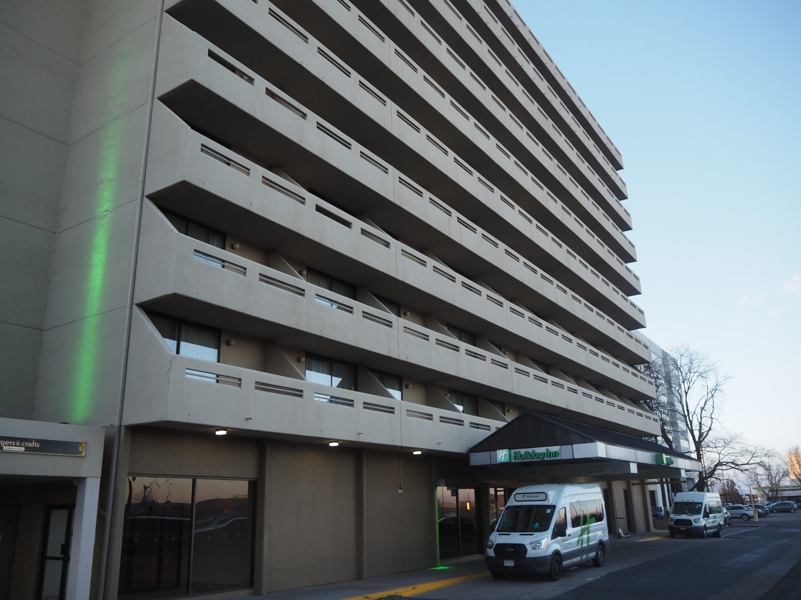 The Holiday Inn at 3333 Quebec St.