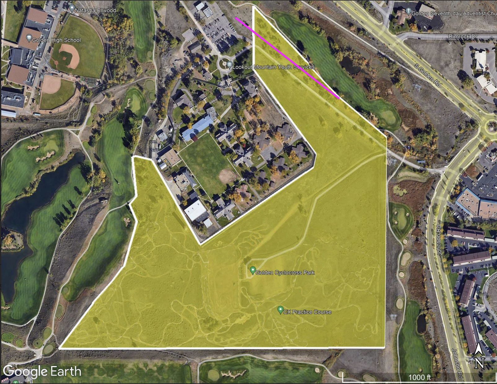 State seeks developer for 41 acres by Golden golf course 3 An outline of the site's boundaries.