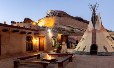 The Fort is a two-story adobe building constructed in 1963. (Courtesy City Street Investors)